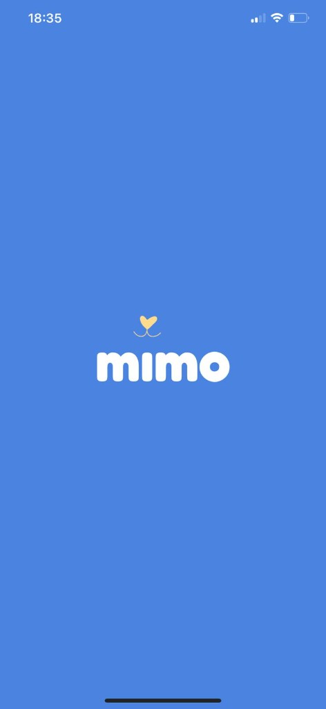 The Mimo home screen